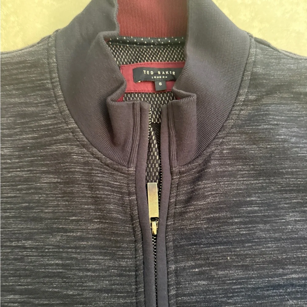 Ted Baker London Men’s Size 6 (2XL) Textured Zip-Up Bomber Jacket